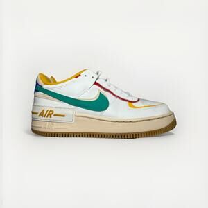Nike Air Force 1 Shadow Women’s 8 Summit White Stadium Green Multi-Color Clean